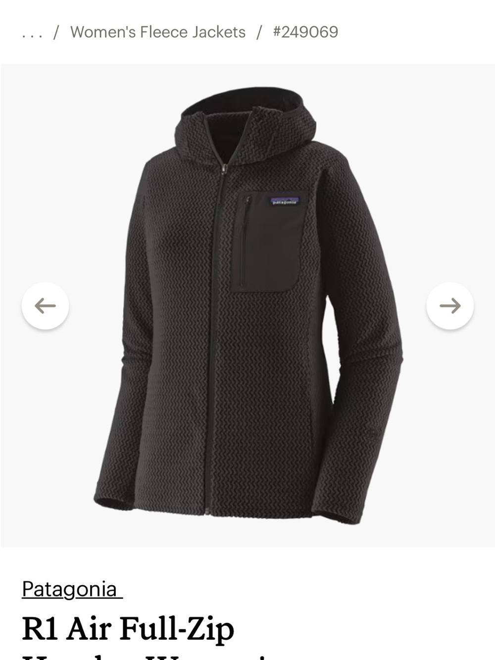 Patagonia R1 Air Full-Zip Hoody - Women's